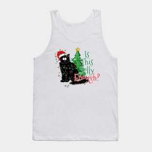 Is this Jolly Enough ? Black furry Cat Tank Top